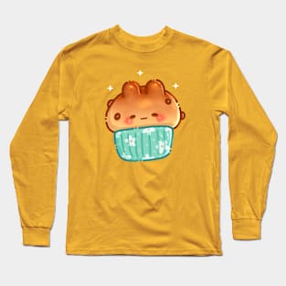 Cute Bunny Cup Bread Long Sleeve T-Shirt